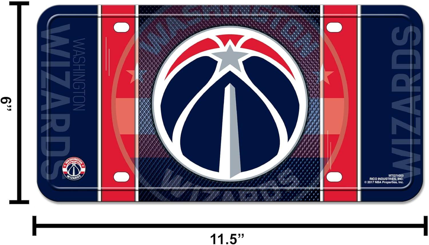 6" x 11.5"  
WIZARDS WASHINGTON  
RICO INDUSTRIES, MTG71003  
© 2017 NBA Properties, Inc.
