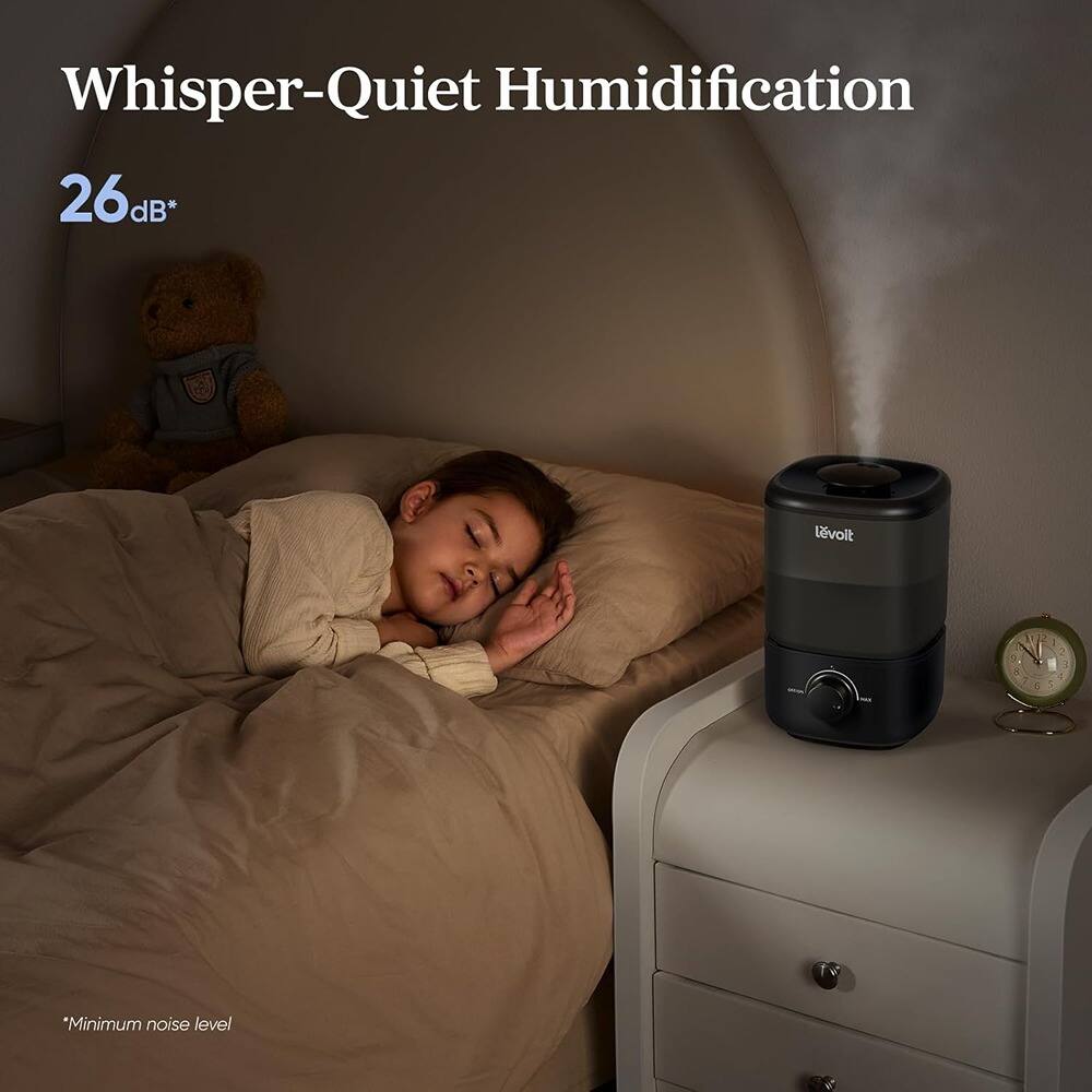Whisper-Quiet Humidification  
26 dB*  
*Minimum noise level