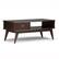 Front. Simpli Home - Draper Mid Century Coffee Table - Medium Auburn Brown.