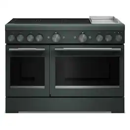 KitchenAid - 6.3 Cu. Ft. Freestanding Double Oven Electric Range with Griddle - Juniper