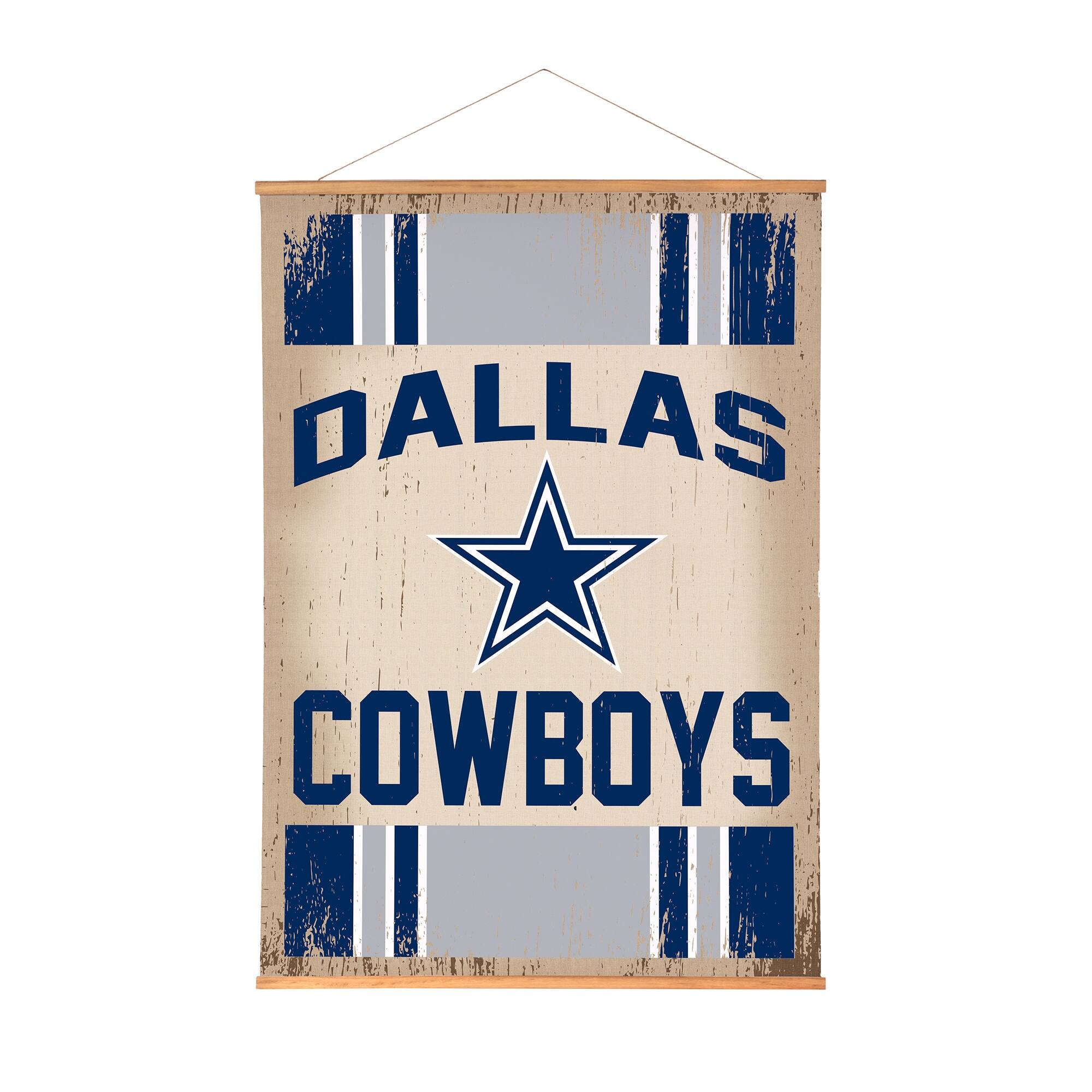 Dallas Cowboys 36" x 54" Large Canvas Wall Art Tapestry with Wood Frame