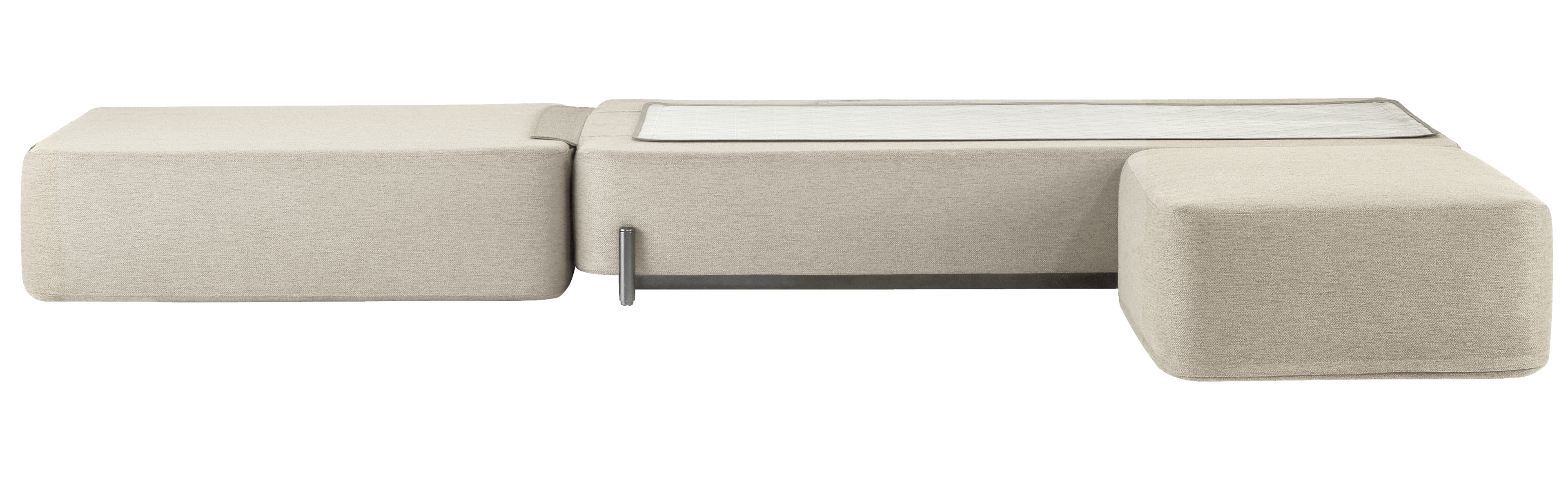 Angle. CERAGEM - Ceragem S4 Massage Lounger - BEIGE.