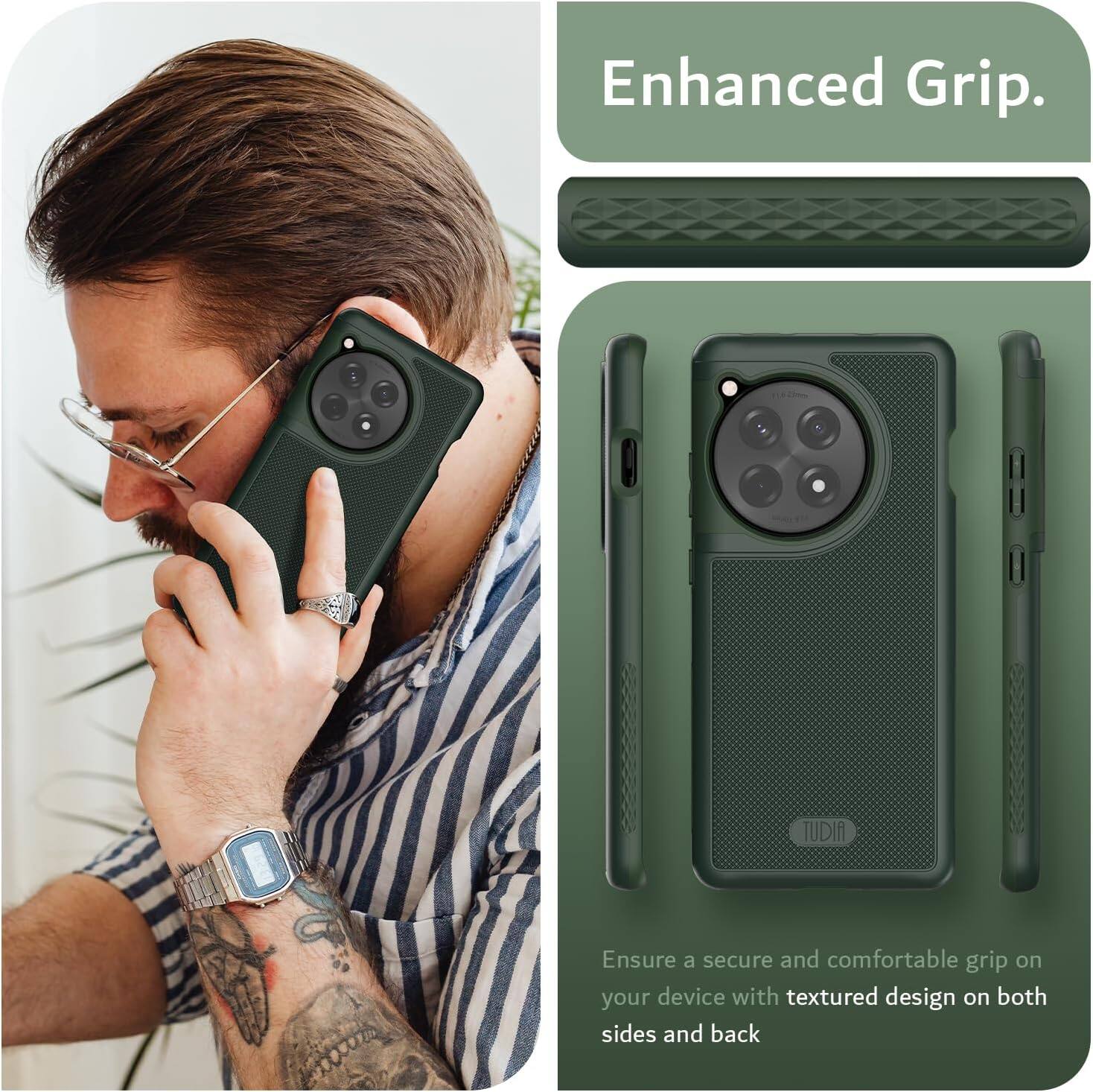 Enhanced Grip.

Ensure a secure and comfortable grip on your device with textured design on both sides and back.