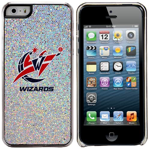 Coveroo - NBA - Washington Wizards iPhone 5/5s Bling Thinshield Snap-On Case - No Size - Silver