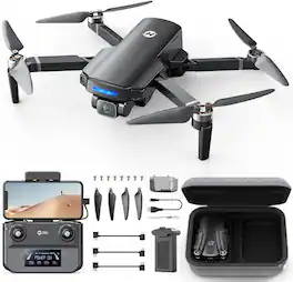 Holy Stone - HS360S 4K GPS Camera Drone Under 250g with 10,000-Ft Range, Auto Return and 20-Min Flight - Black
