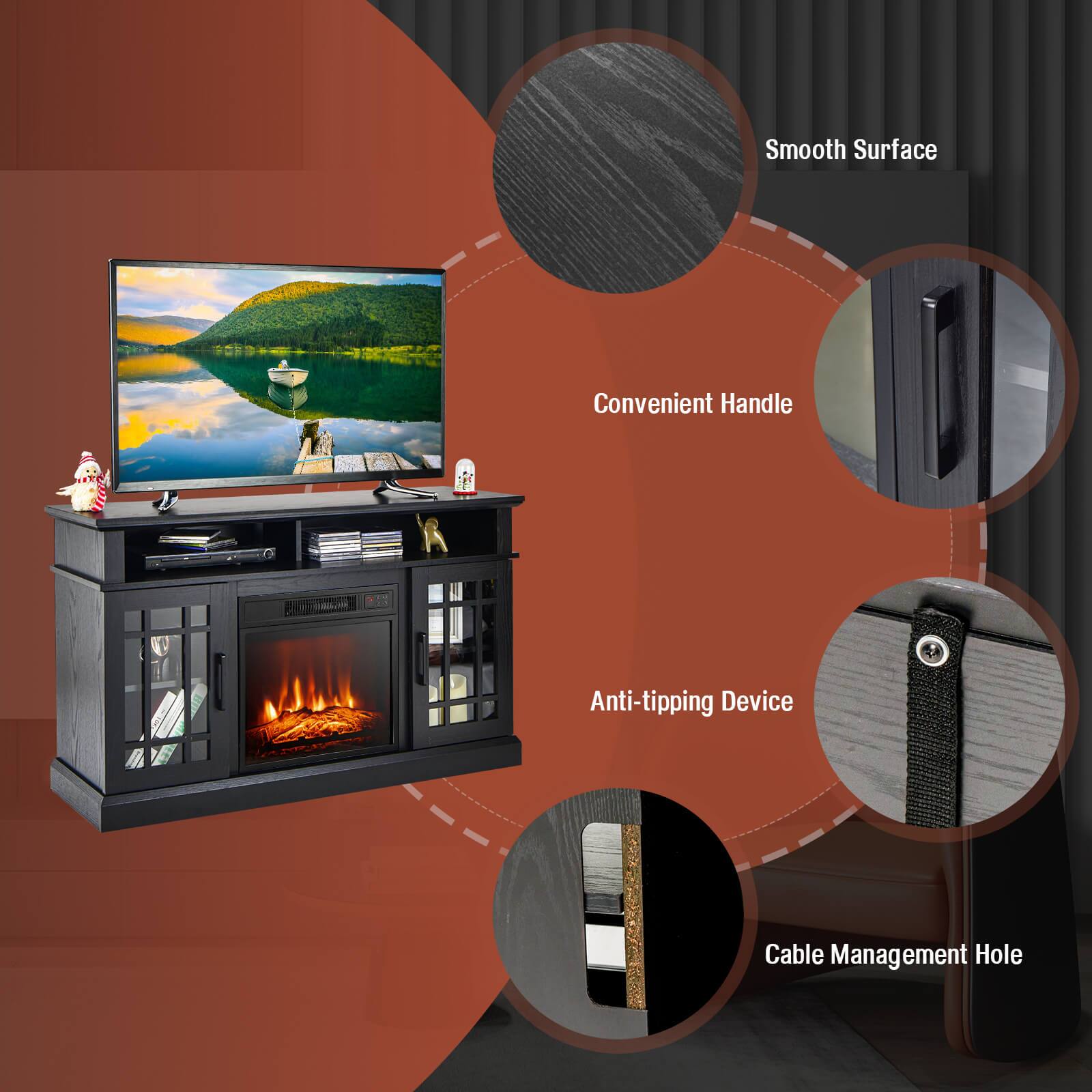 Smooth Surface Convenient Handle Anti-tipping Device Cable Management Hole