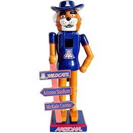 Santa's Workshop - Arizona Wildcats 12" Mascot Nutcracker - Blue