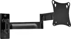 Front. Peerless-AV - Paramount Retractable, Tilt, Articulating Display Wall Mount For Most 10" - 29" Flat Panel Displays - Black.