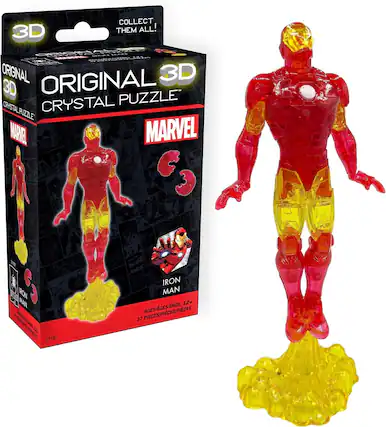 COLLECT 3D THEM ALL!
ORIGINAL 3D CRYSTAL PUZZLE
MARVEL
IRON MAN
12+ PIECES/PIEZAS
AGES/AGES/AÑOS 12+
37 PIECES/PIEZAS/PIEZAS
31187