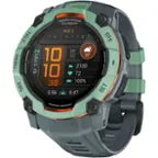 The text on the image reads: "Torch Garmin Aug 1 CTRL SMTWTFS GPS LIGHT START/STOP 26 10 32 28 MENU UP 11912 3130 10 72 DOWN 38 100% BACK ABC SET 5:56 8:47."