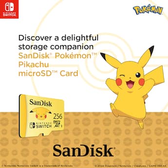 SANDISK 256GB microSDXC UHS I for Nintendo Switch 1 Pokémon SANDISK 256GB microSDXC UHS I for Nintendo Switch 1 Pokémon