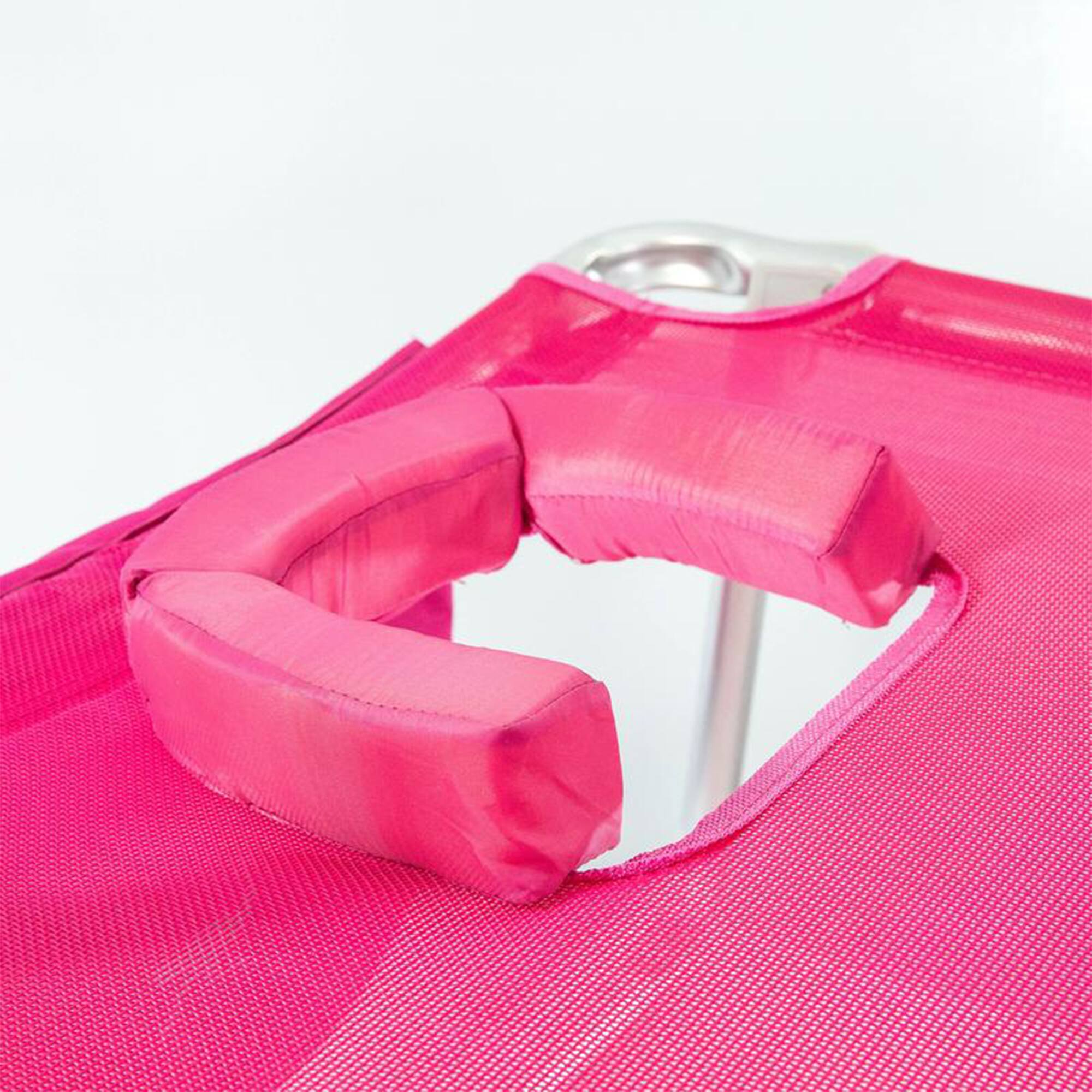 Alt View 7. Ostrich - Ostrich Altitude 3N1 High Back Outdoor Beach Lounge Chair with Footrest, Pink - Pink.