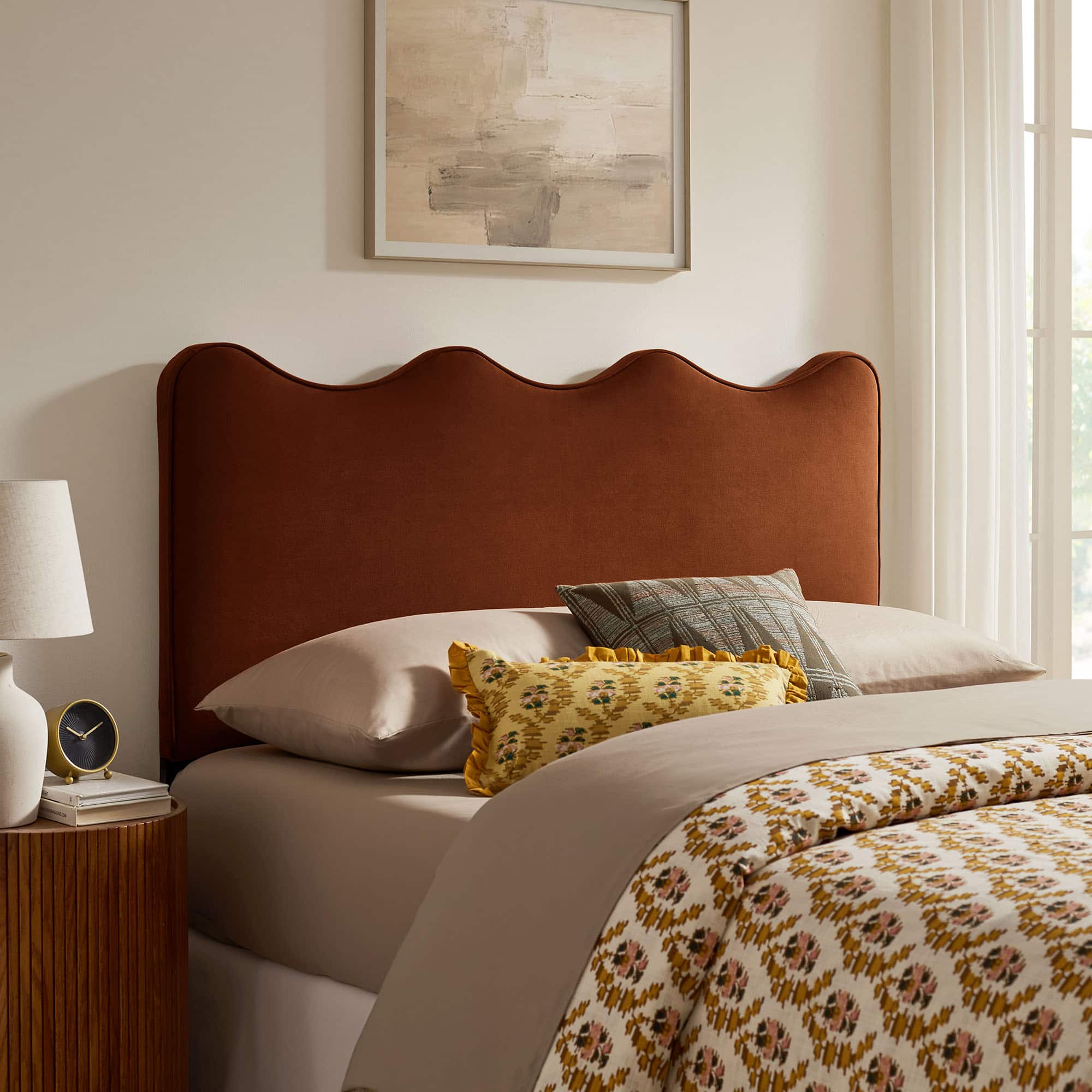 Athena Upholstered Headboard by Modway - Rust price history on PriceWatchPro
