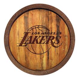 The Fan-Brand - Los Angeles Lakers 20.25'' Faux Barrel Top Sign - Multicolor