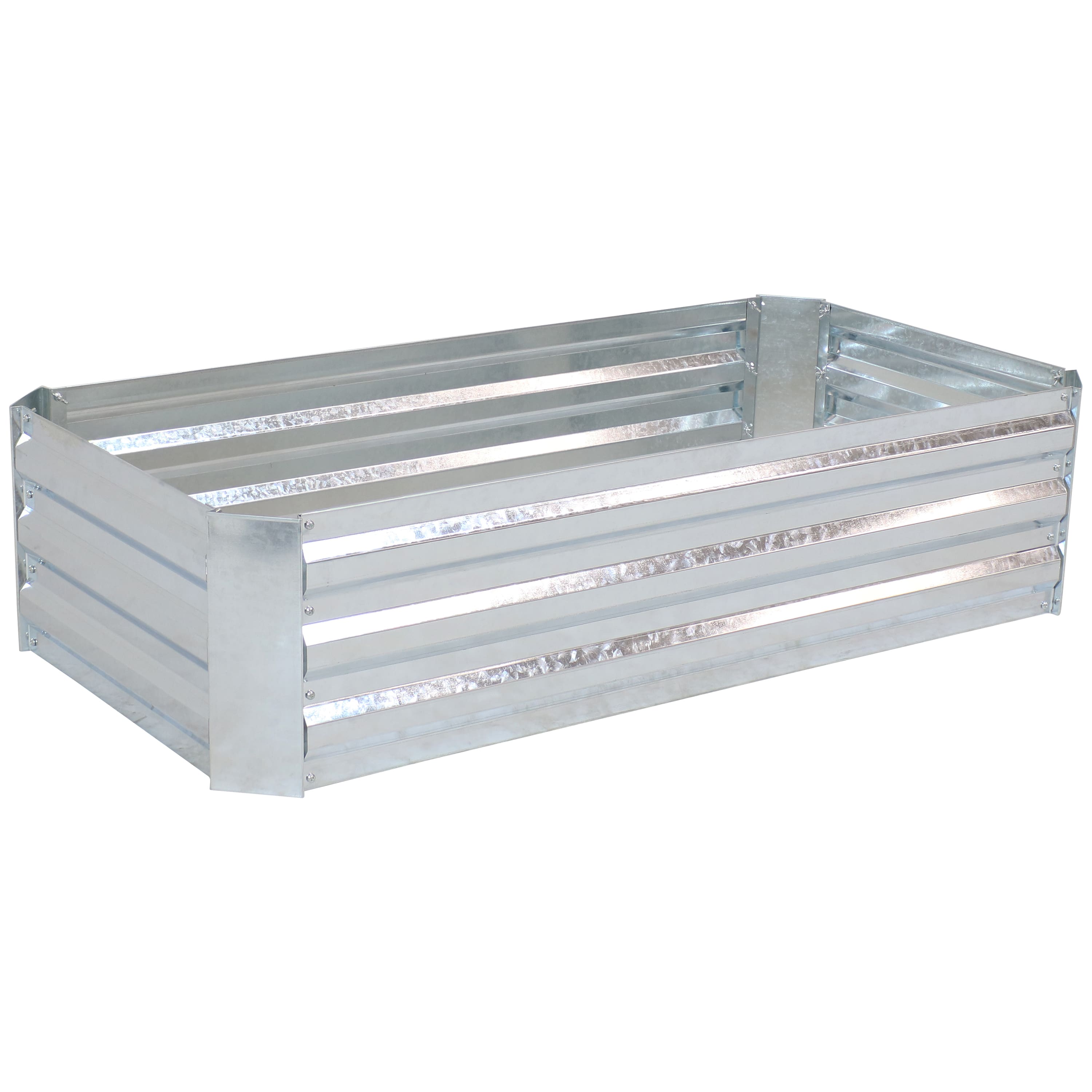 Sunnydaze - Galvanized Steel Rectangle Raised Garden Bed - 48 in - Silver price history on PriceWatchPro