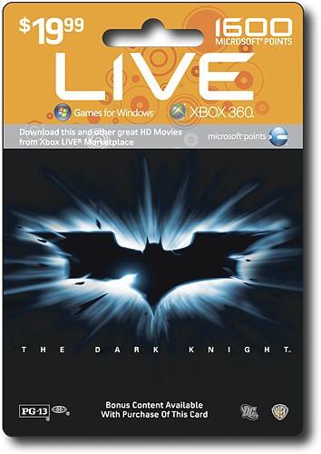 Best Buy InComm Best Buy Exclusive The Dark Knight Xbox Live