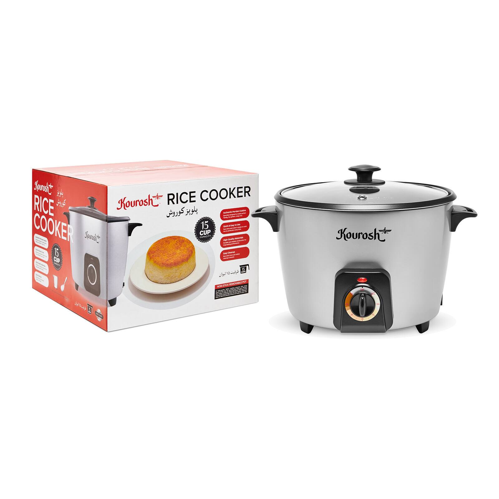 Kourosh RICE COOKER  
15 CUP  
Kourosh