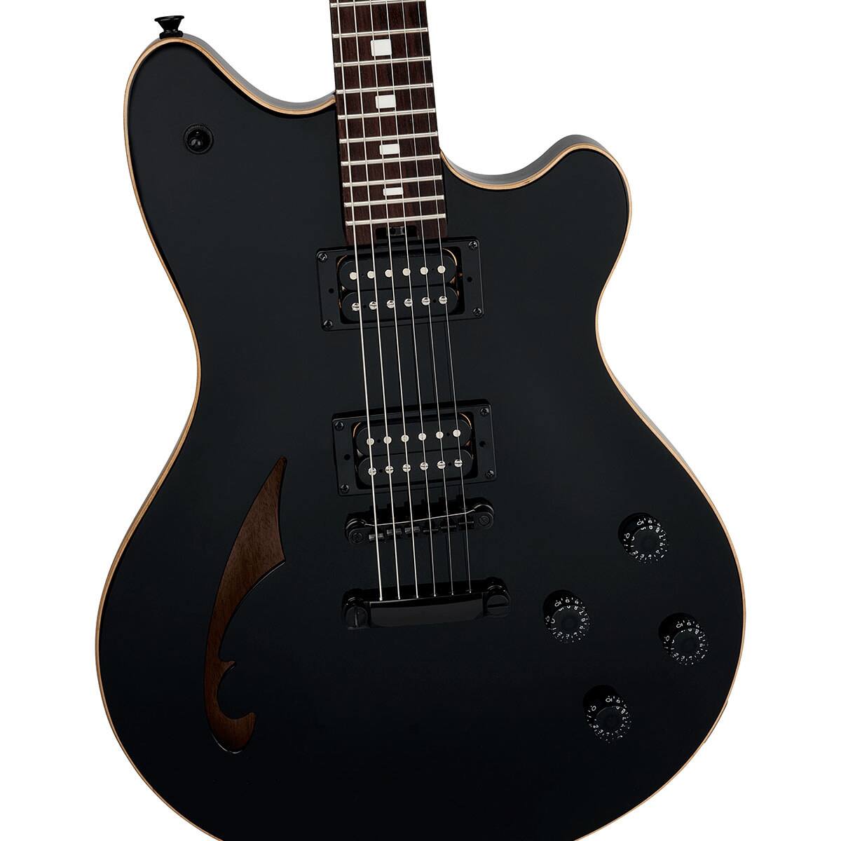 Alt View 2. EVH - EVH SA 126 Standard Electric Guitar, Piano Black.
