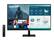 Front. Samsung - AM702 Series 32" Smart Tizen 4K UHD Monitor (HDMI, USB-C) - Black.