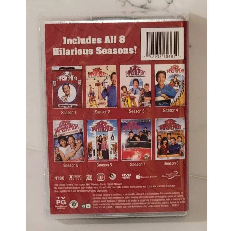 Left. Home Improvement: The 20th Anniversary Complete Series DVD 25-Discs Box Set.