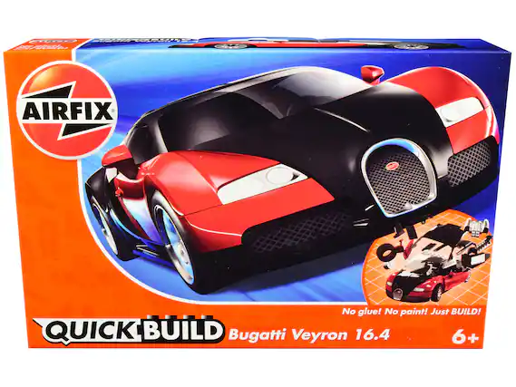 - AIRFIX
- QUICK BUILD
- Bugatti Veyron 16.4
- No glue! No paint! Just BUILD!
- 6+