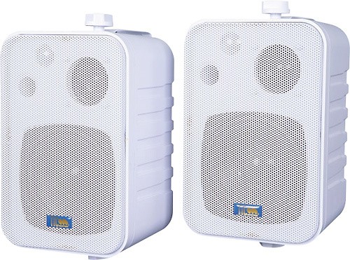  TIC - 50W 2-Way Indoor/Outdoor Speakers (Pair) - White