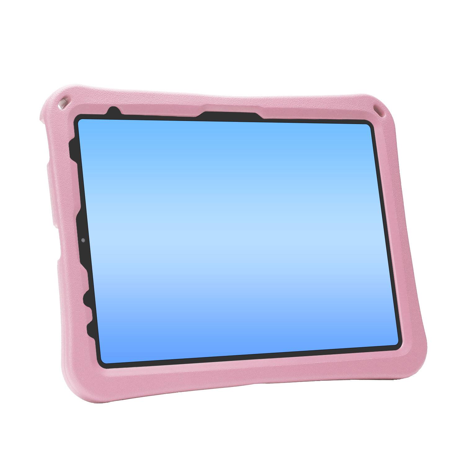 Alt View 2. Dteck - for Apple iPad Air (M4) 11" 2026/(M3) 2025/(M2) 2024 Rugged Case,Shockproof Heavy Duty EVA Cover with Rotating Stand - Pink.
