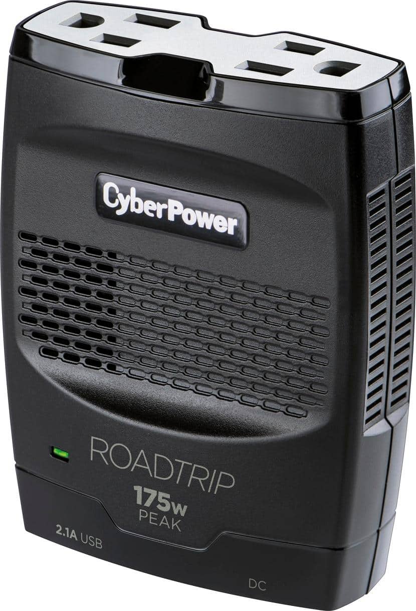 Front. CyberPower - 175W Power Inverter - Black.