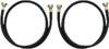 4' Washer Hoses for Most Whirlpool Washers (2-Pack) - Black-Front_Standard