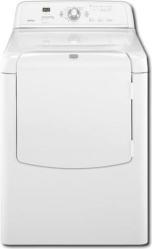 Front Standard. Maytag - 7.3 Cu. Ft. 7-Cycle Gas Dryer - White.