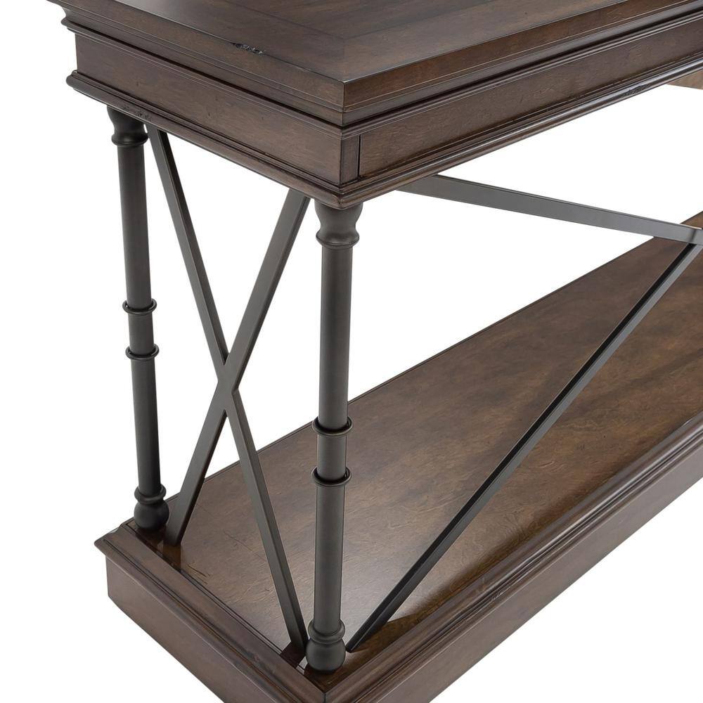 Alt View 3. Liberty Furniture Industries - Tribeca Sofa Table in Cordovian Brown - Brown.