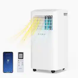 Winado - WiFi Enabled Smart 10000 BTU Portable Air Conditioner with Heater, 4-in-1 Cooler, Heater, Dehumidifier & Fan, w/Remote - White