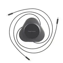 ReelCharge - 3 in 1 Wireless Charging Station, 15W Multi Device 100W USB C (Black)