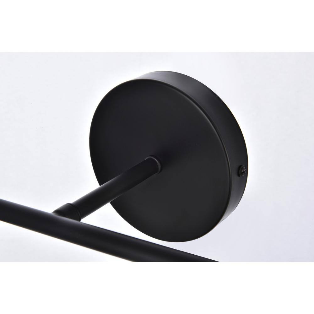 Back. Living District - Hanson 4 lights bath sconce in black with clear shade - Black And Clear Shade.