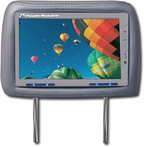 Front Standard. Power Acoustik - 9.5" LCD Headrest Monitor System - Gray.