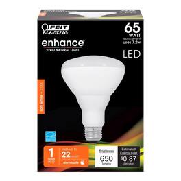 FEIT ELECTRIC - BR30 E26 (Medium) LED Bulb Soft White 65 Watt Equivalence 1 pk