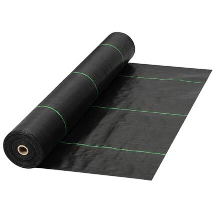 Front. DeWitt - DeWitt Earthmat Woven 4' x 300' Ground Cover, Weed Control Rolled Garden Mat - Black.