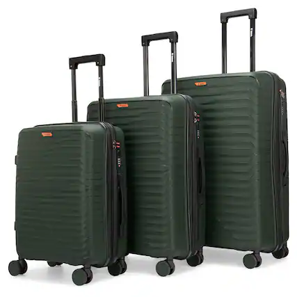 Front. Bobcat - Bobcat Excavator 3 Piece Expandable Hardside Spinner Luggage Set with TSA Lock - Deep Forest - Deep Forest.