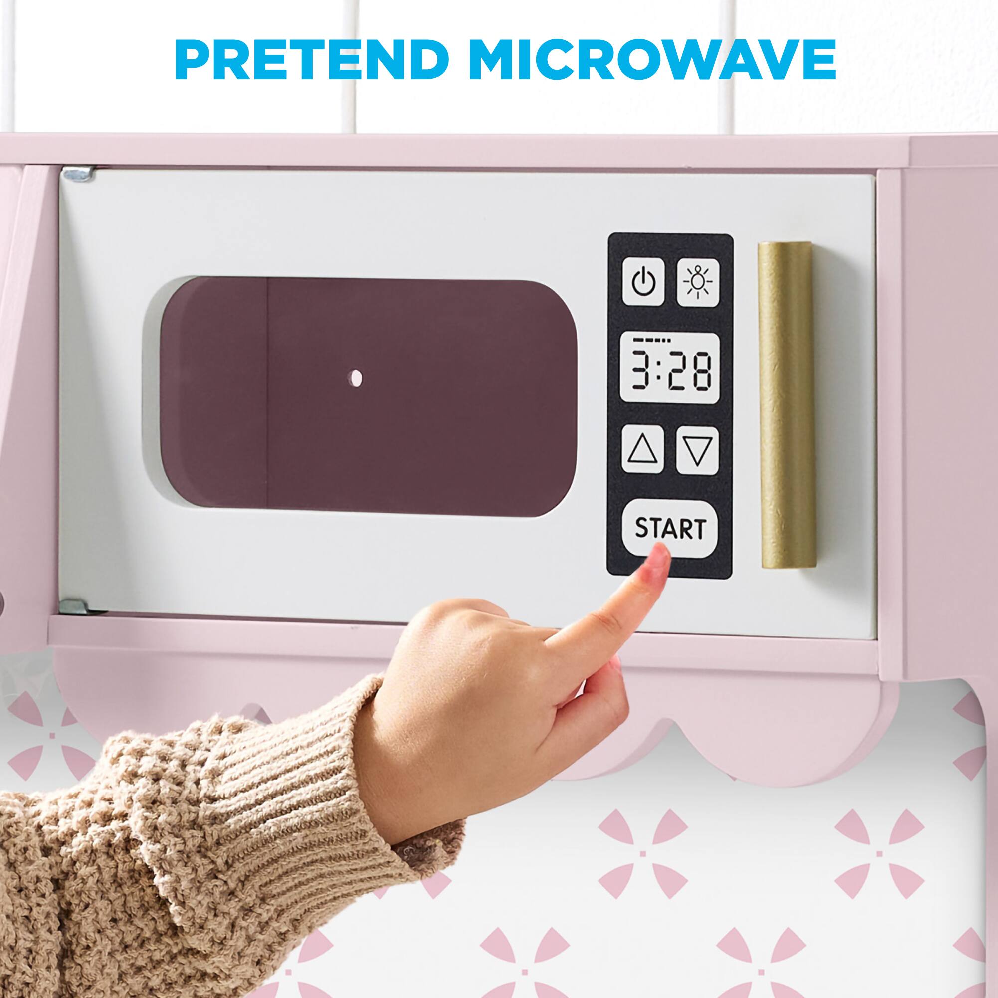 PRETEND MICROWAVE  
3:28 START