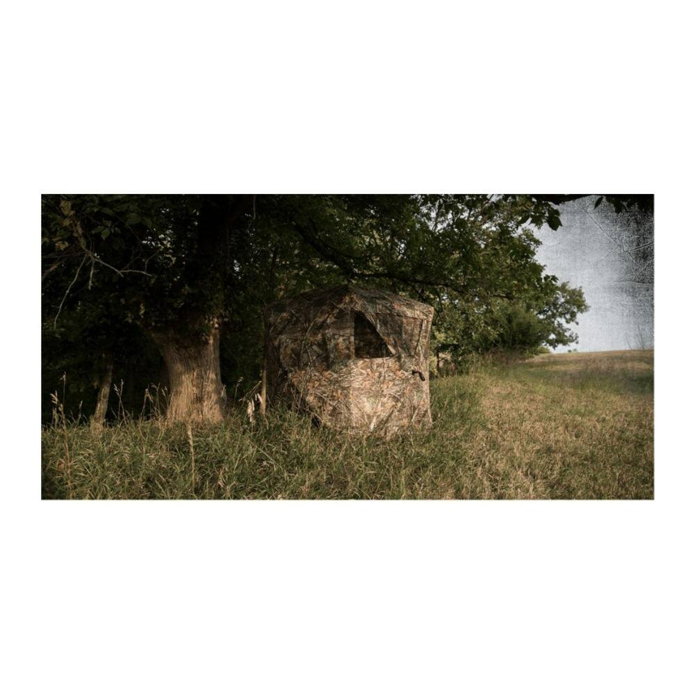Back. Ameristep - Ameristep Care Taker Mossy Oak Small Ground Blind with Rugged Spider Hub Frame - Black.