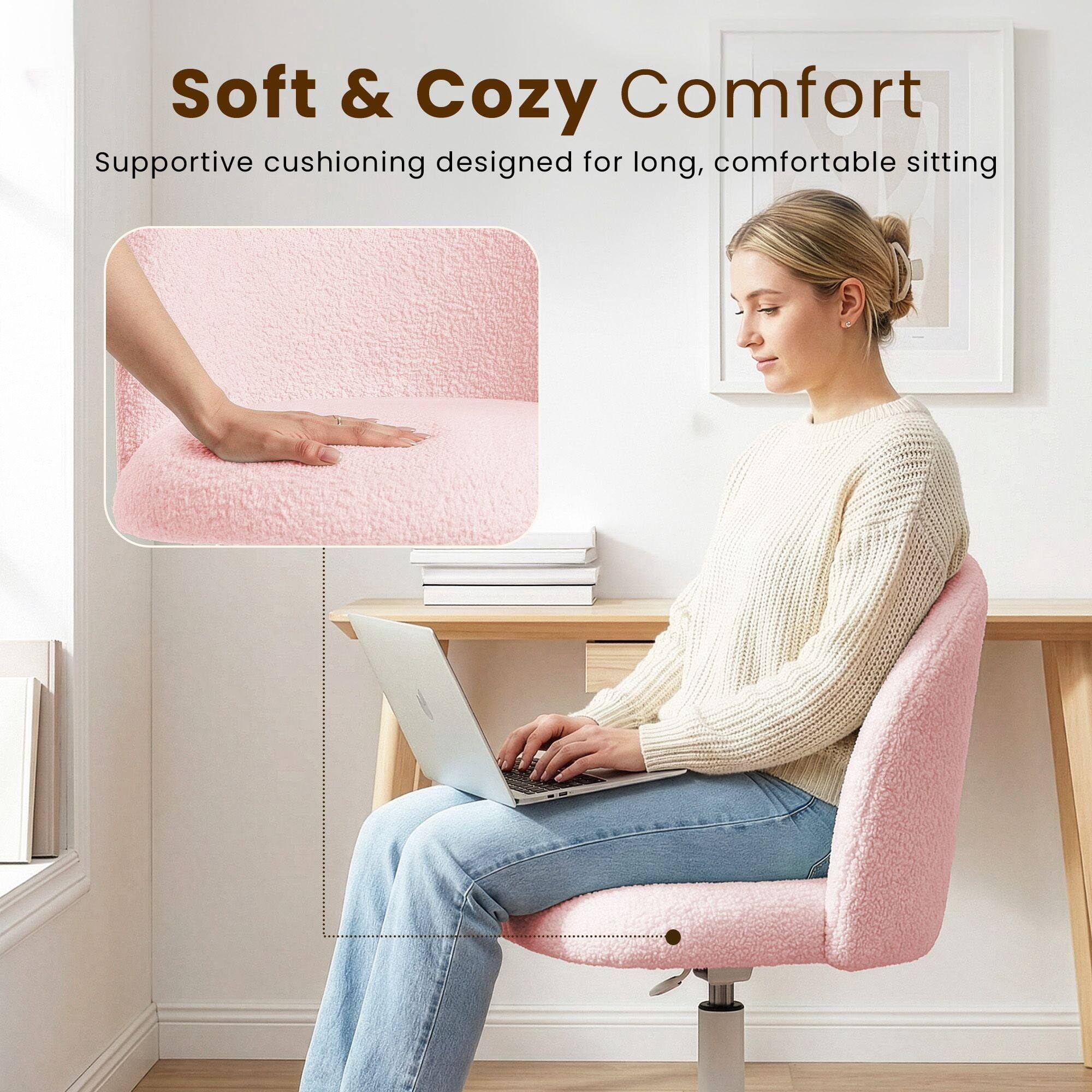 Soft & Cozy Comfort  
Supportive cushioning designed for long, comfortable sitting