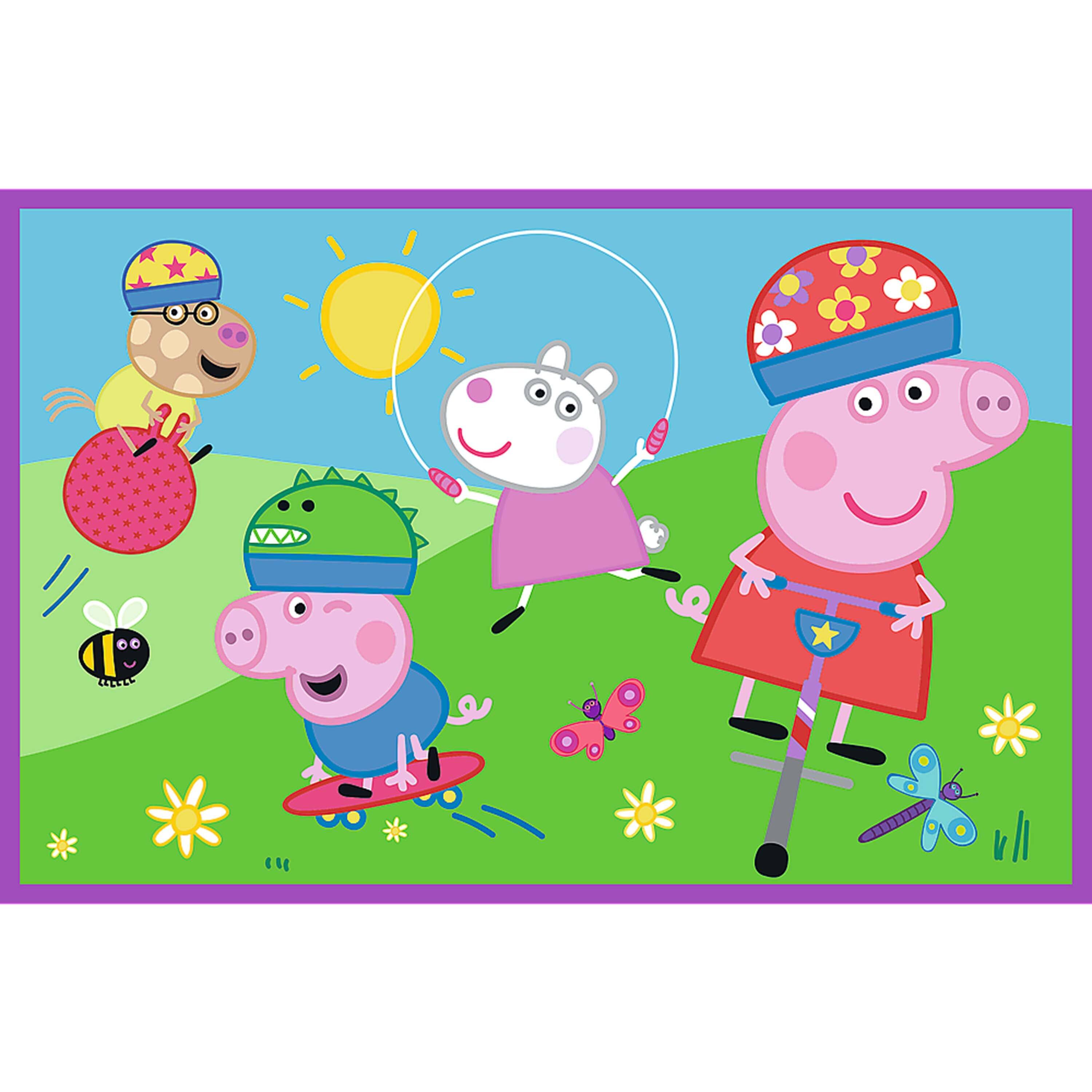 Alt View 2. Trefl - Trefl Kids Peppa on the Playground 2x24 Piece Jigsaw Puzzle.
