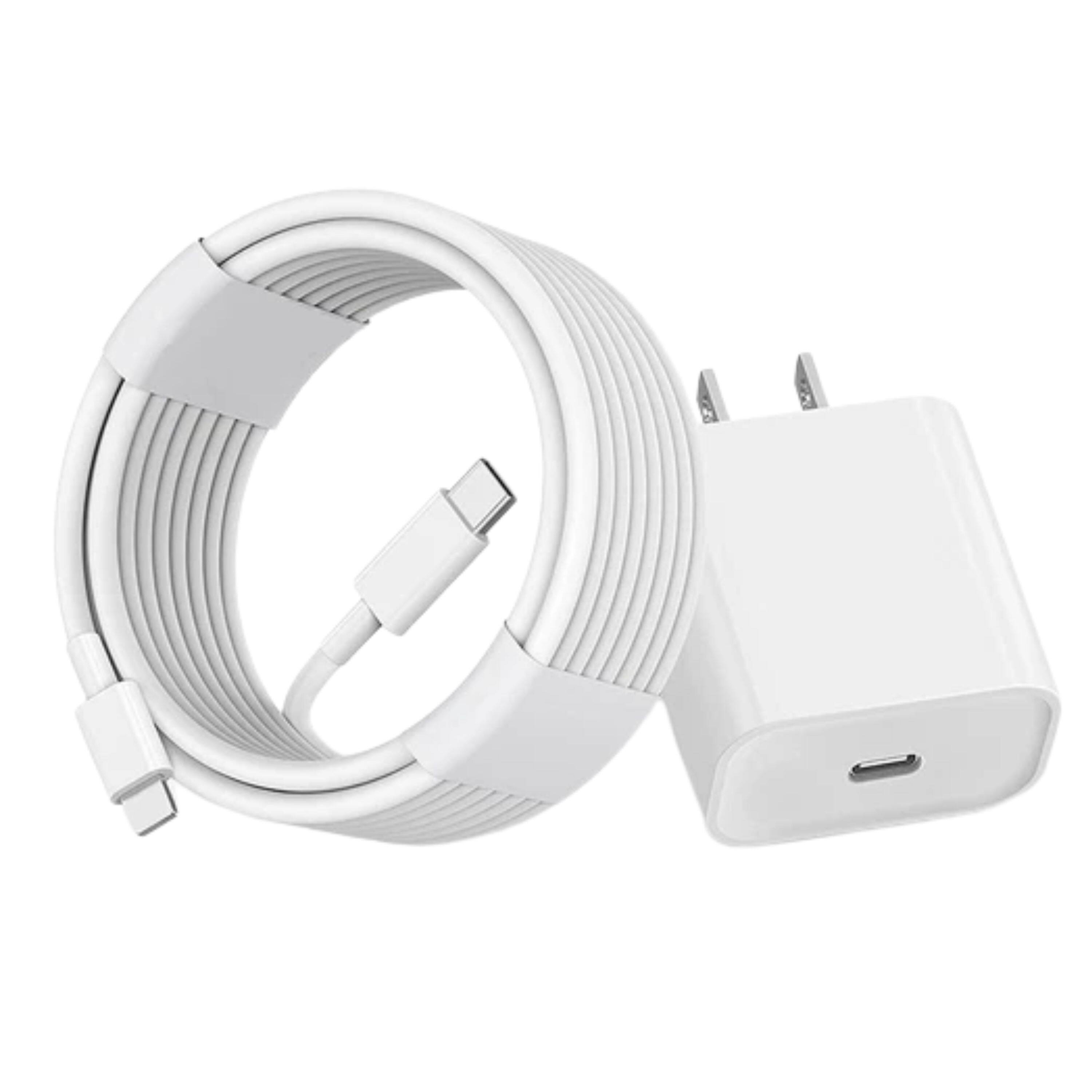 Left. Kitcheniva - Premium Charger Cable USB-C Fast Charging For iPhone 16 Series 6 Ft 2 Pack.