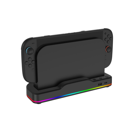 Front. Biogenik - RGB Cooling Stand - Black.