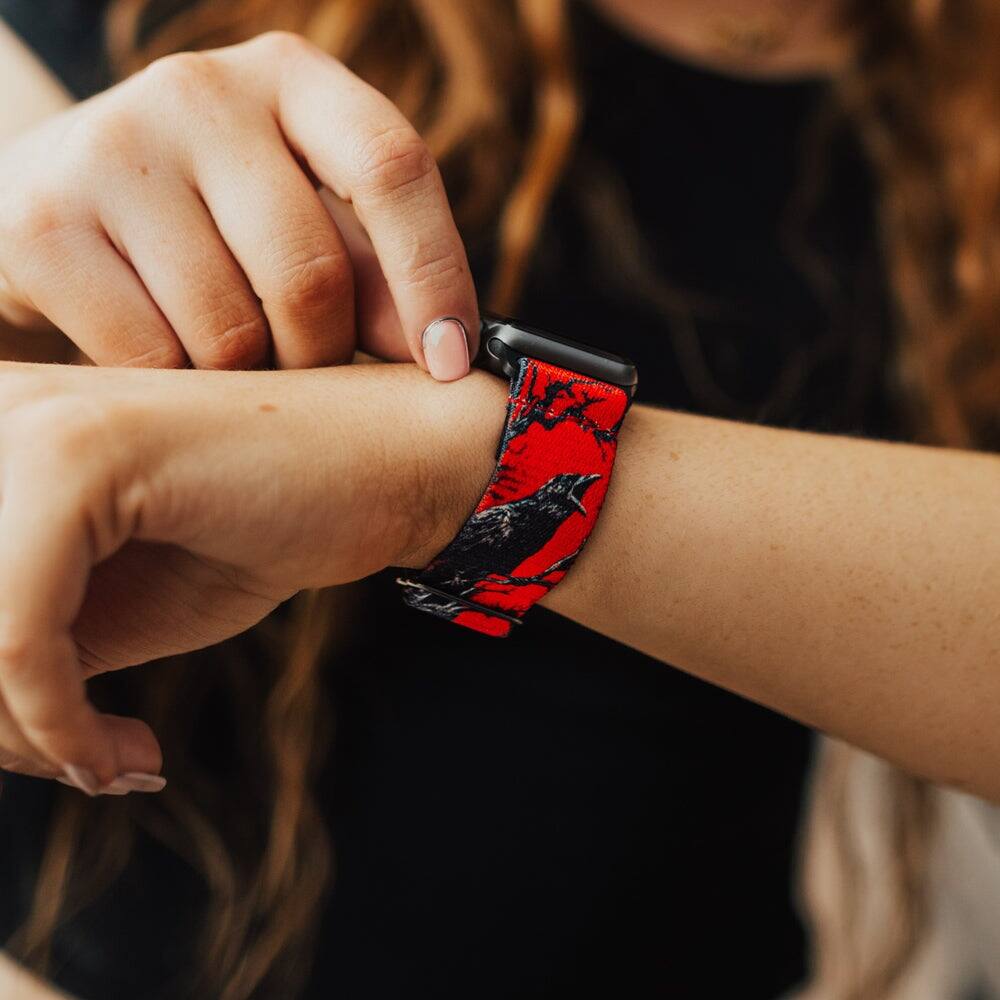 Alt View 3. ZOX - Dream Walker NFC Smartwatch Band, 38/40/41mm - Red.