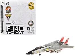 JC Wings - Grumman F-14D Tomcat Fighter Aircraft VF-31 Tomcatters USS Theodore Roosevelt The Last Flight 2006 US Navy 1/72 - Grey, Red