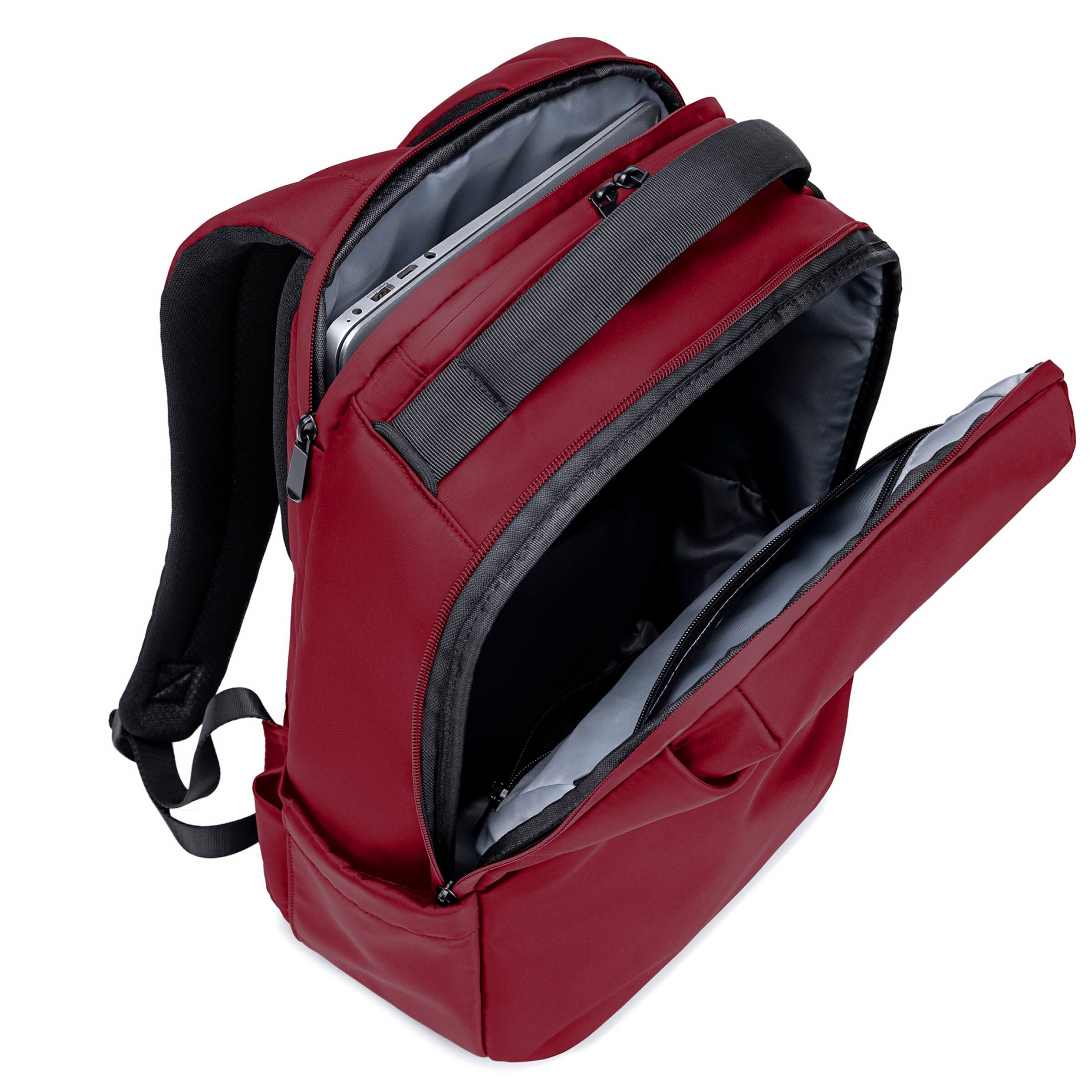 Alt View 6. Lux & Nyx - Lux & Nyx - Origami 16" Laptop Backpack - Crimson - Crimson.