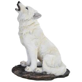 FC Design - 5"H Howling Snow Wolf Figurine Statue Office Desk Tabletop Home Decor Gift - Multi-Color