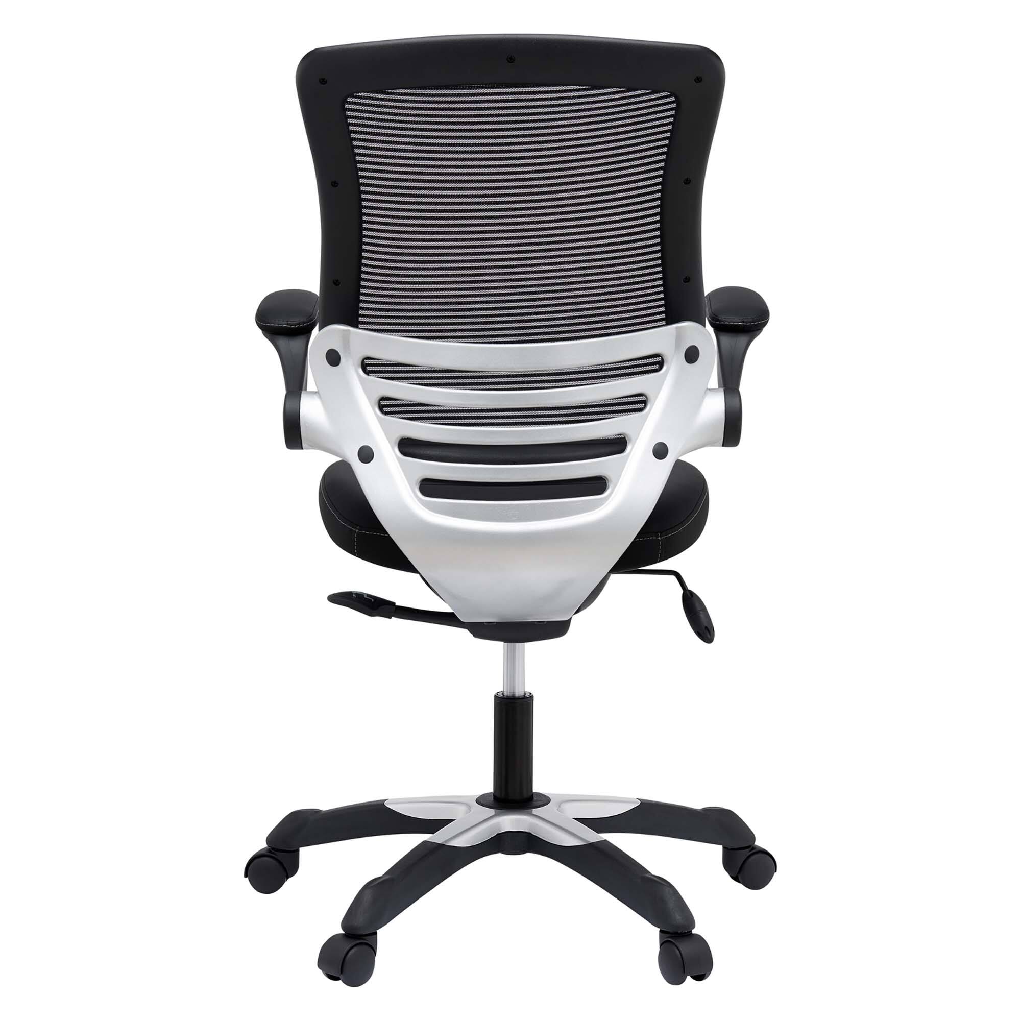 Alt View 2. Modway - Edge Vinyl Office Chair by Modway - Black.