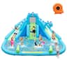 Costway - Inflatable Water Slide, Blowup Water Park with Dual Slides & 584W Blower - Multicolor